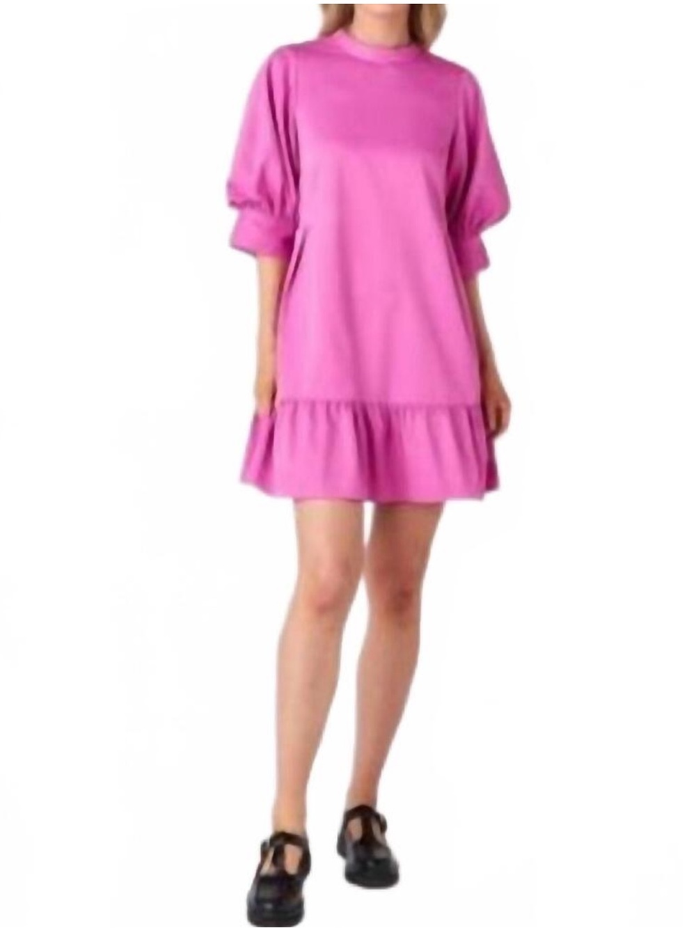 NEW Crosby By Mollie Burch Brixton Mini Dress in super pink NWT.     G61